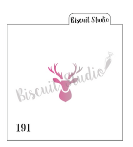 BS Deer Silhouette Stencil