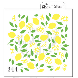 BS Lemons & Leaves Background 2pcs