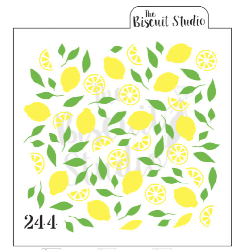 BS Lemons & Leaves Background 2pcs