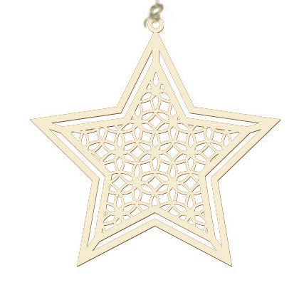 Eid Wooden Pendant Star No.2