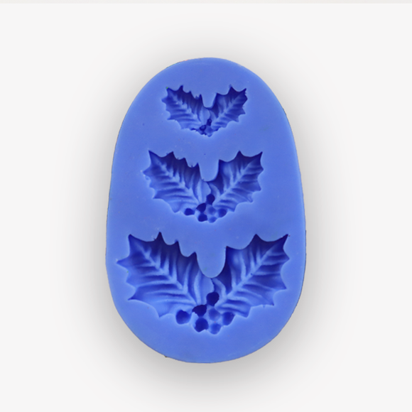Silicone Mould Three Mistletoes