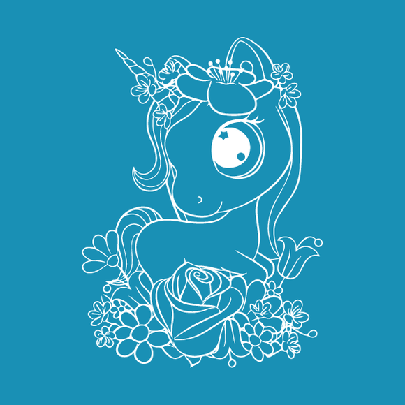Unicorn Princess – Mini Mesh Stencil