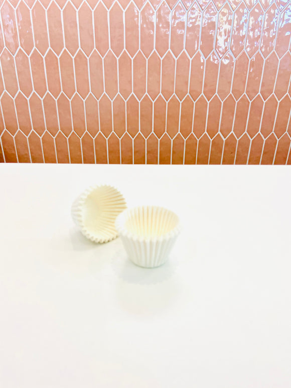 Carmen Baking Cups #4d 50's White