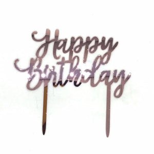 NP Topper - HBD Rose Gold *B5