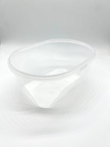 Plastic Ice-Cream Tub With Lid 1litre Rectangle Tamper Proof