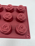 Rose Silicone 15 Cavity Mould
