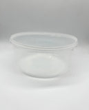 Plastic Tub With Lid 1.5 litres Round Tamper Proof