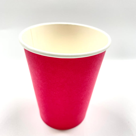 Deep Pink Paper Cups 10pcs
