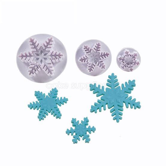 Snowflake Plunger Cutter 3pcs