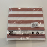 Striped Serviettes 20's