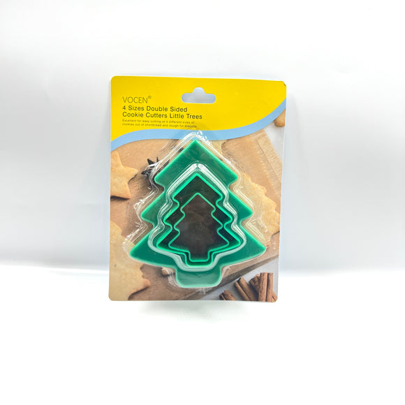 Christmas Tree Cookie Cutters 2pcs Double Sided