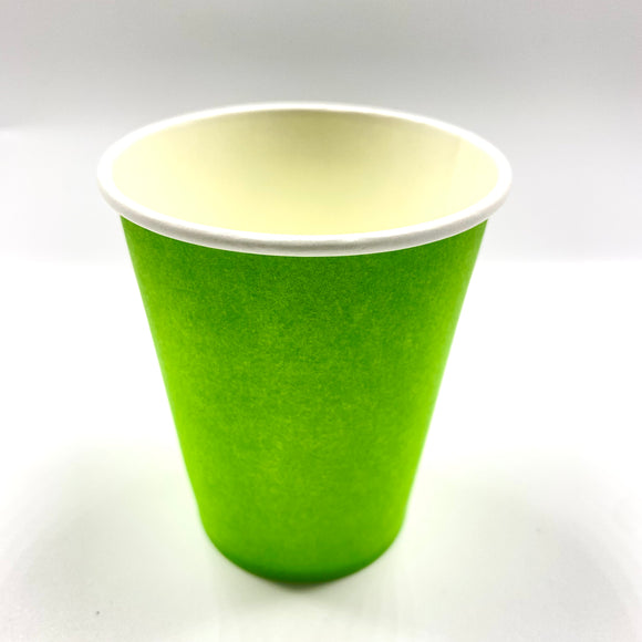 Green Paper Cups 10pcs