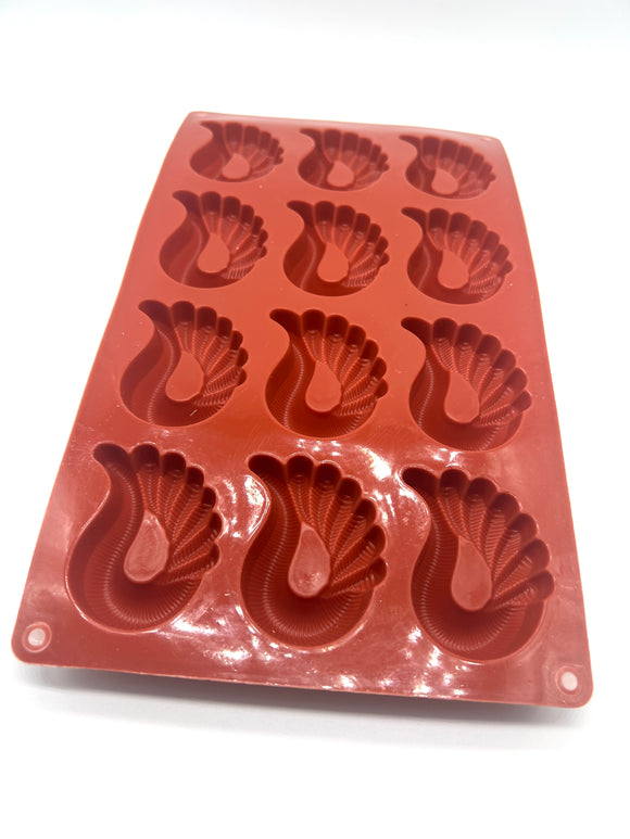 Paisley Silicone Mould 12 Cavity