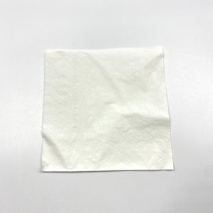 White Plain Colour Serviettes 20's