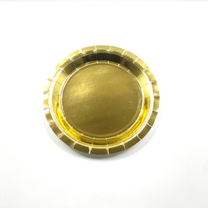 Round Plates 10pcs Gold 9"/22.86cm