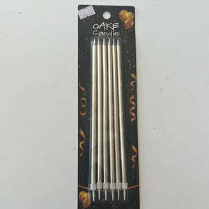 Metallic XLong Birthday Candles Gold 18cm