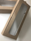 Kraft Doughnut Box – 3 Doughnuts (26.5 x 9.5 x 5.5cm)