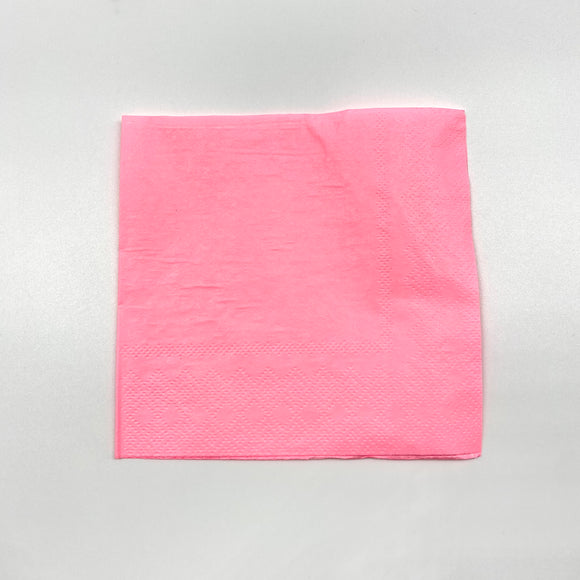 Light Pink Plain Colour Serviettes 20's