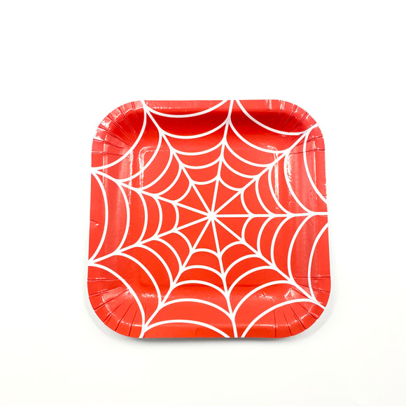 Square Plates 10pcs SpiderMan 9