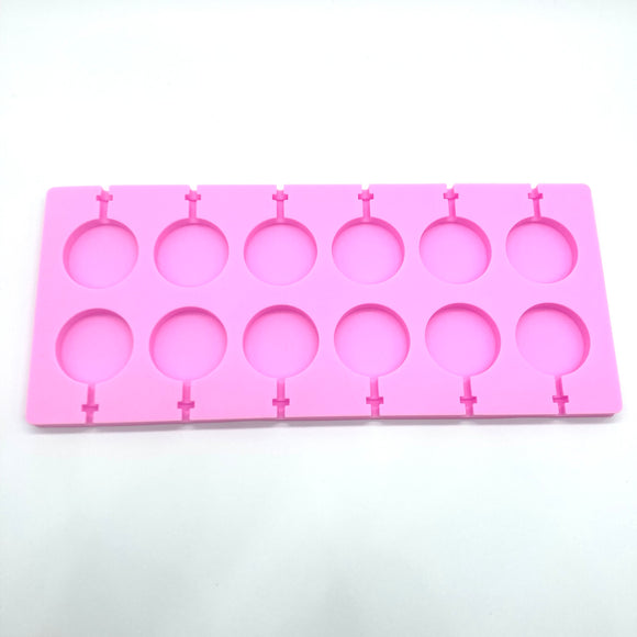 Lollipop Mould Silicone 12 Cavity