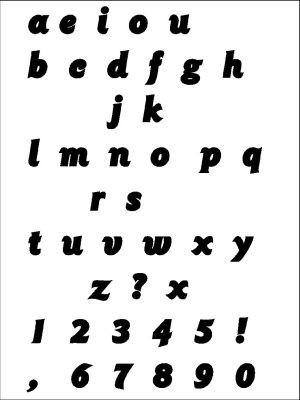 Barco Choc Mould - Alphabet & Numbers (AA94)