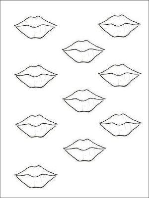 Barco Choc Mould - Lips (B113)
