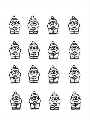 Barco Choc Mould - Santa Mini (C114)