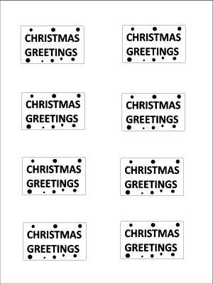 Barco Choc Mould - Christmas Greeting (C117)